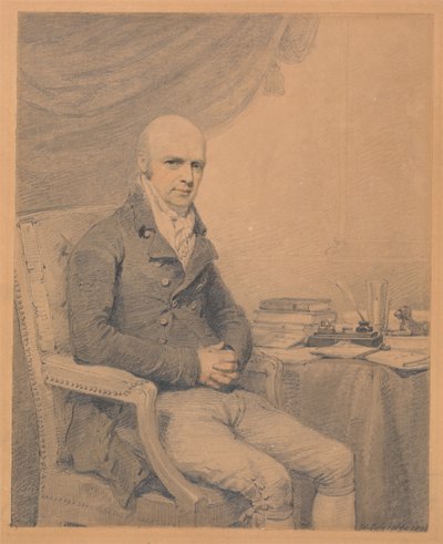 Porträtt av Thomas Estcourt Esq. från Estcourt av Henry Edridge