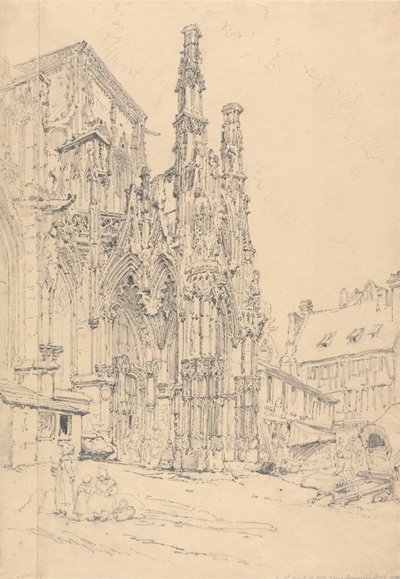 Södra verandan i Notre Dame, Louviers av Henry Edridge