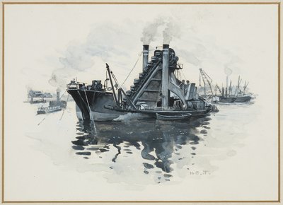 Ett mudderverk i Salford Docks av Henry Edward Tidmarsh