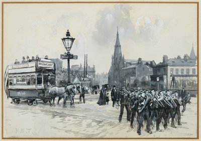 Ardwick Green och Methodist Free Church av Henry Edward Tidmarsh