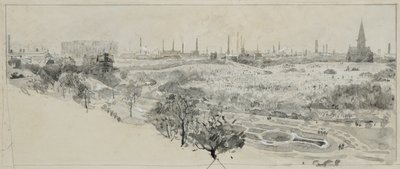 Phillips Park Cemetery och Bradford Road Gas Works av Henry Edward Tidmarsh