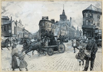 The Junction, Hulme: A Call to a Fire av Henry Edward Tidmarsh