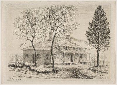 Somerindyck House från Scenes of Old New York, 1870. av Henry Farrer