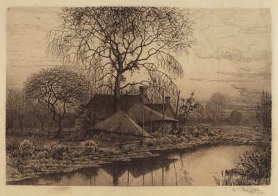 Utan titel (Farmhouse, Long Island) av Henry Farrer