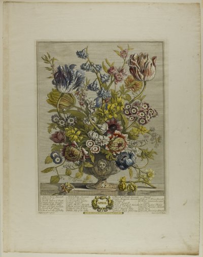 April, från Tolv månader av blommor av Henry Fletcher
