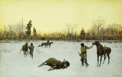 Ett lyckligt skott, 1903 av Henry Francois Farny