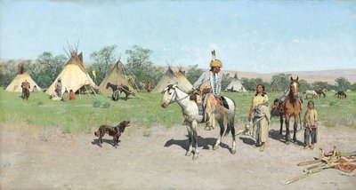 I betesmarker nya, 1895 av Henry Francois Farny