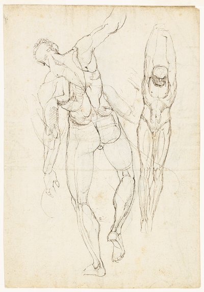 Figurstudier (recto och verso) av Johann Heinrich Füssli
