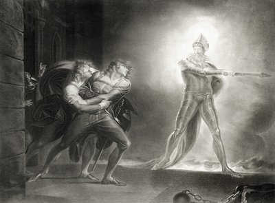 Hamlet, Akt I, Scen IV, av William Shakespeare (1564-1616) graverad av Robert Thew (1758-1802) av Johann Heinrich Füssli