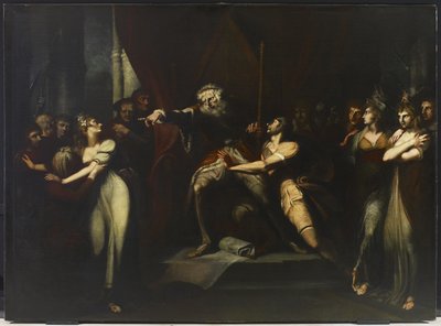 Lear förvisar Cordelia, ca 1784-90 av Johann Heinrich Füssli