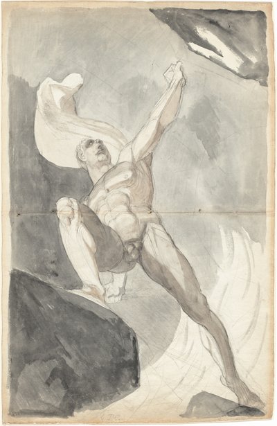 Satan trotsar himlens krafter av Johann Heinrich Füssli