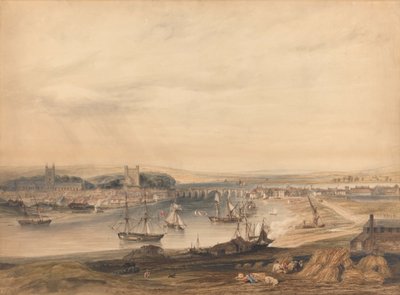 Utsikt över Rochester, staden och hamnen av Henry Gastineau