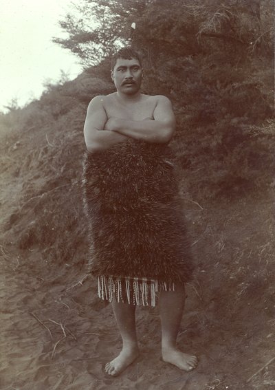 Maori Study, ca 1910 (silvergelatintryck) av Henry Gaze