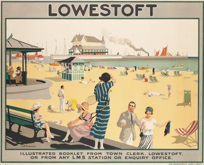 Affischreklam Lowestoft av Henry George Gawthorn