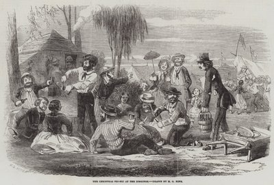 Jul Pic-Nic på grävningarna av Henry George Hine