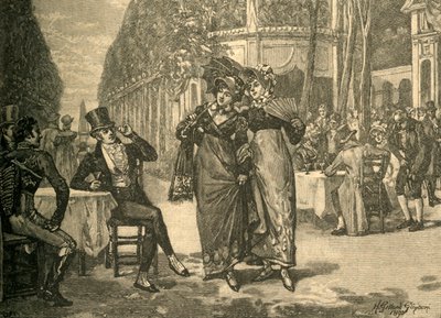 Beaus and Belles of the Regency period, tidigt 1800-tal c1890. av Henry Gillard Glindoni