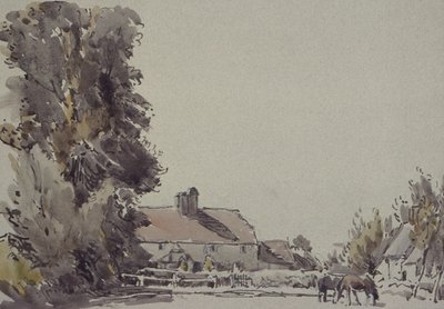 Gård och träd av Henry Herbert Bulman