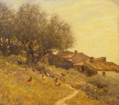 En Hillside Village i Provence av Henry Herbert La Thangue