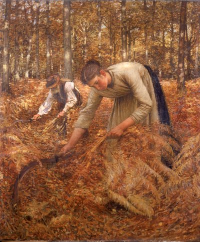 Samling Bracken, c.1899 av Henry Herbert La Thangue