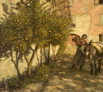Samla apelsiner, 1929 av Henry Herbert La Thangue