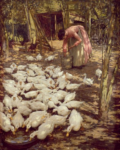 Det lilla gården, 1896 av Henry Herbert La Thangue