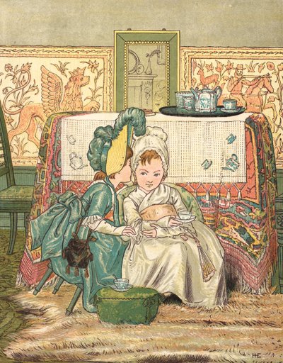 Konfidentiella personer (färg litho) av Henry Hetherington Emmerson