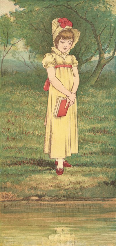 Reflekterande människor (färg litho) av Henry Hetherington Emmerson