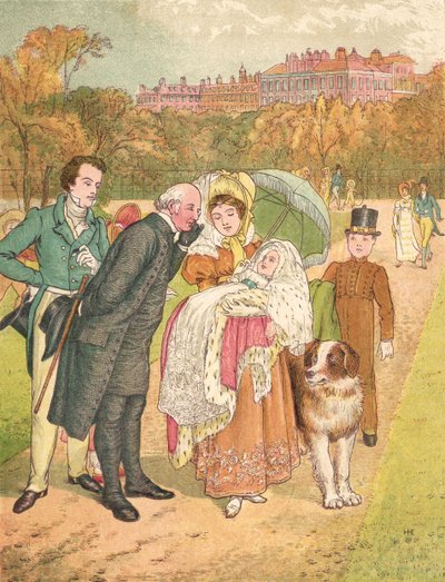 Prinsessan och biskopen (färg litho) av Henry Hetherington Emmerson