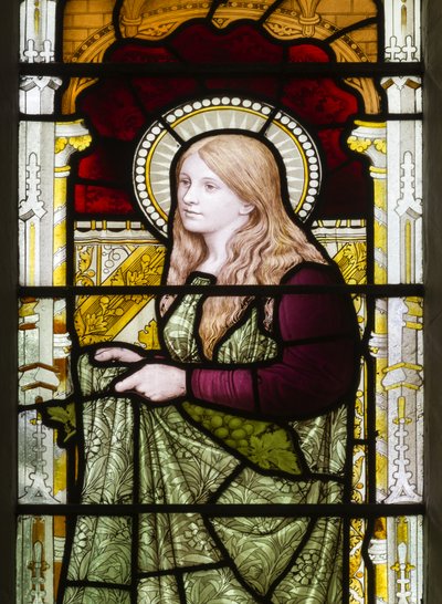 Cambridge, Trinity College, Heaton Butler & Bayne, Henry Holiday, Phoebe, 1870, Phoebe Cookson, anpassad från Carl Almquist av Henry Holiday