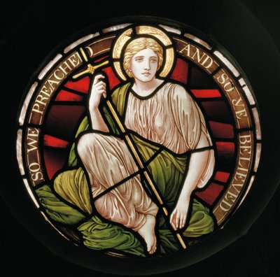 Faith, 1888 (målat glas) av Henry Holiday