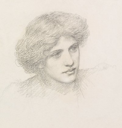 Head of a Man, möjligen Gaetano Meo (penna) av Henry Holiday