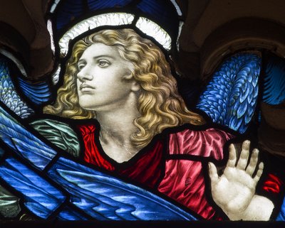 Westminster, St Margaret, James Powell & Sons, Henry Holiday, Head Of An Angel, 1883 av Henry Holiday