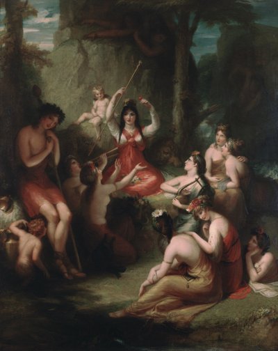Comus Listening to the Incantations of Circe, 1831 av Henry Howard