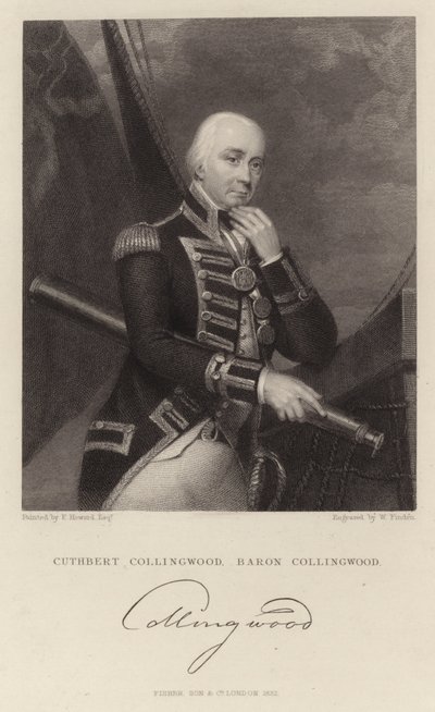 Porträtt av Cuthbert Collingwood av Henry Howard