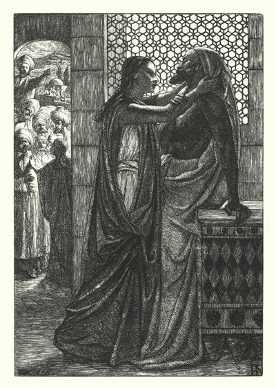 The Dead Man of Bethany (gravyr) av Henry Hugh Armstead