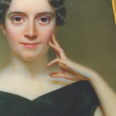 Laura Woolsey Johnson (1800 av Henry Inman