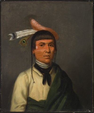 No-Tin (Vind), en ojibweledare av Henry Inman