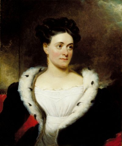 Porträtt av fru James W. Wallack av Henry Inman