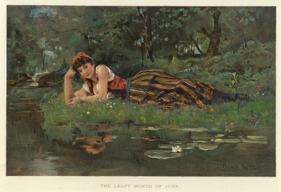 Den lummiga junimånaden (chromolitho) av Henry John Yeend King