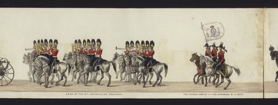 En del av panoramautsikten över hela begravningsprocessen av Arthur, hertig av Wellington (färgad akvatint) av Henry Jr and Sala Alken
