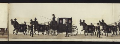 En del av panoramautsikten över hela begravningsprocessen av Arthur, hertig av Wellington (färgad akvatint) av Henry Jr and Sala George Augustus Alken