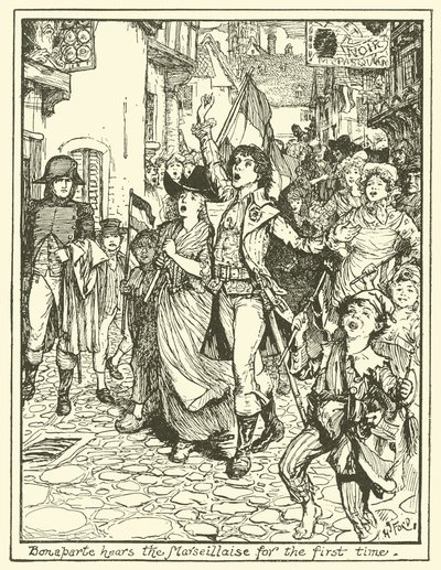 Bonaparte hör Marseillaise för första gången av Henry Justice Ford