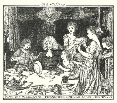 Hur Mr Wesleys skyttegravare dansade på bordet (litho) av Henry Justice Ford
