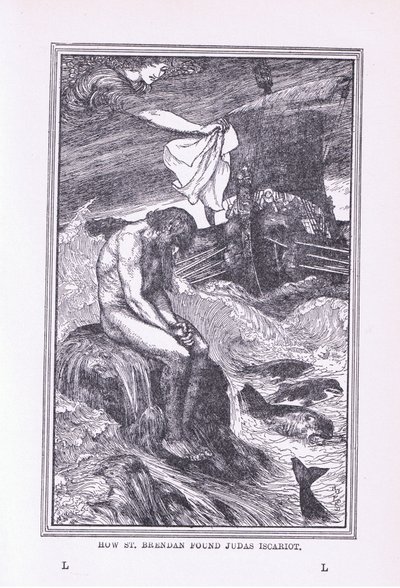 Hur St Brendan hittade Judas Iskariot, 1912 av Henry Justice Ford