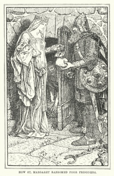 Hur St Margaret löste ut fattiga fångar (litho) av Henry Justice Ford