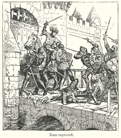 Joan fångad (litografi) av Henry Justice Ford