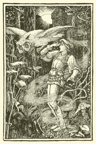 Jorinde och Joringel (gravyr) av Henry Justice Ford