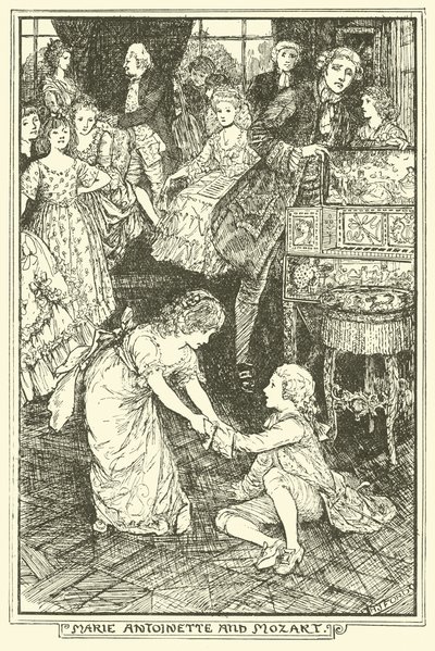 Marie Antoinette och Mozart av Henry Justice Ford