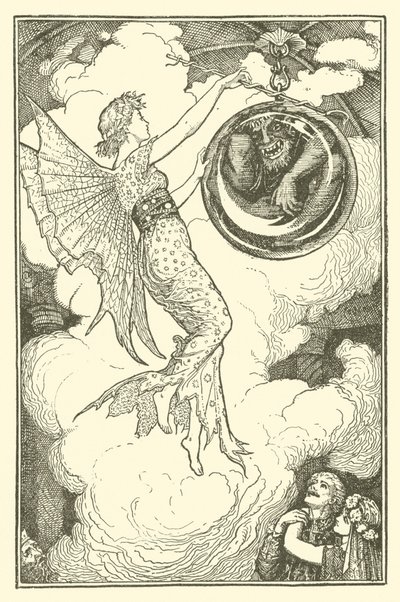 Prins Narcissus och prinsessan Potentilla (gravyr) av Henry Justice Ford