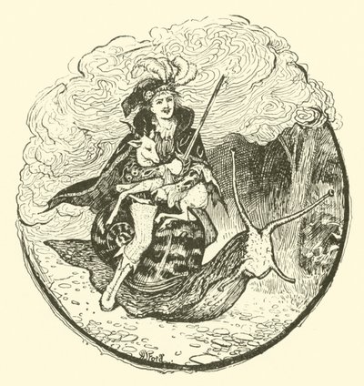 Prins Vivien och prinsessan Placida (gravyr) av Henry Justice Ford